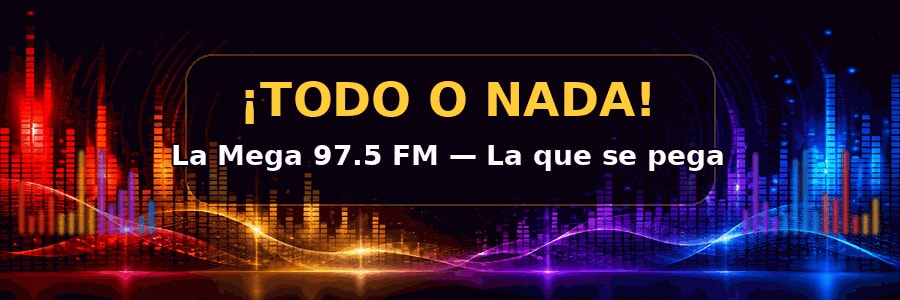 La Mega 97.5 FM promotional graphic