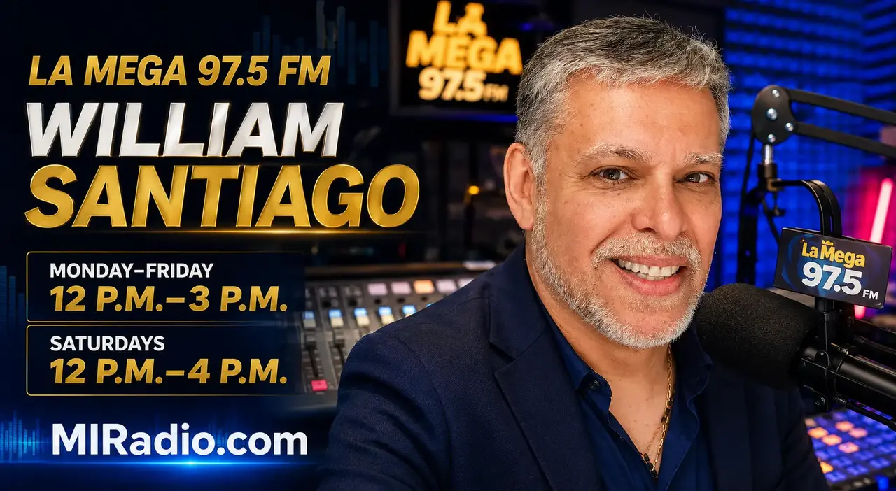 William Santiago on La Mega 97.5 FM